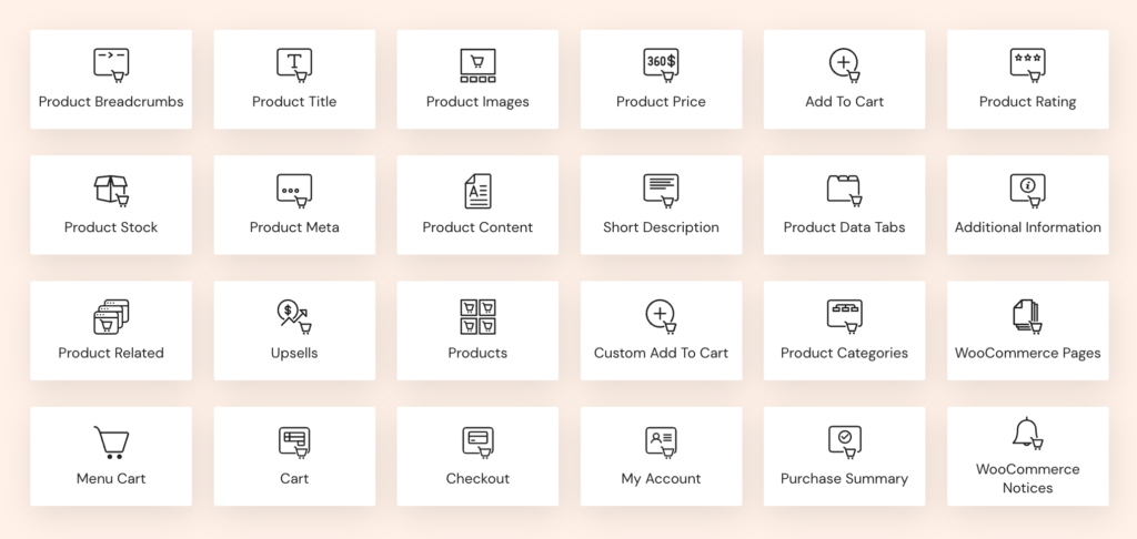 Les widgets WooCommerce de Elementor Pro